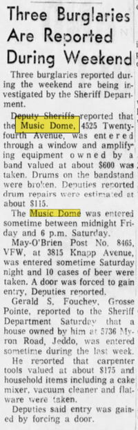 The Dome (The Music Dome) - Mar 31 1969 Ad